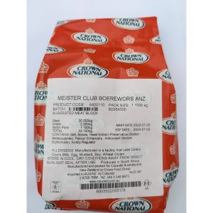 Crown National Meister Club Boerewors ANZ 1 kg